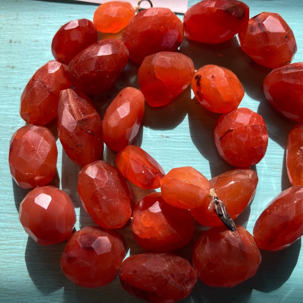 Elegant Red Beaded Necklace